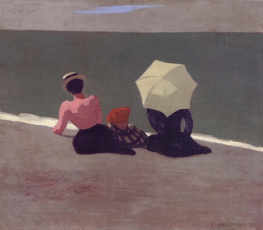 Felix Vallotton on the beach